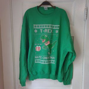 T-Rex Hates Christmas Sweatshirt